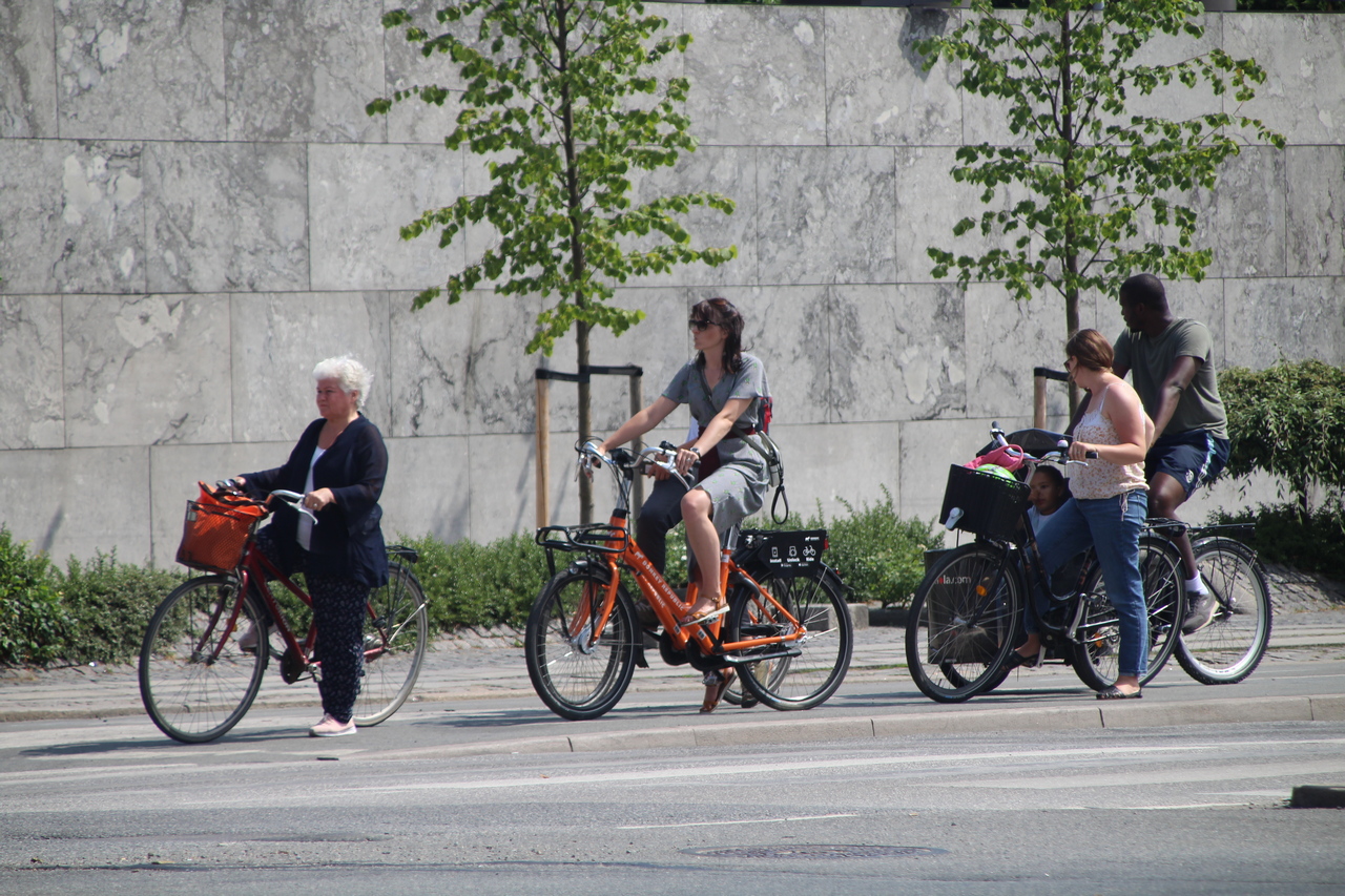 En Copenhague hay carril bici por toda la ciudad, por lo que es muy cómoda para recorrerla sobre dos ruedas.