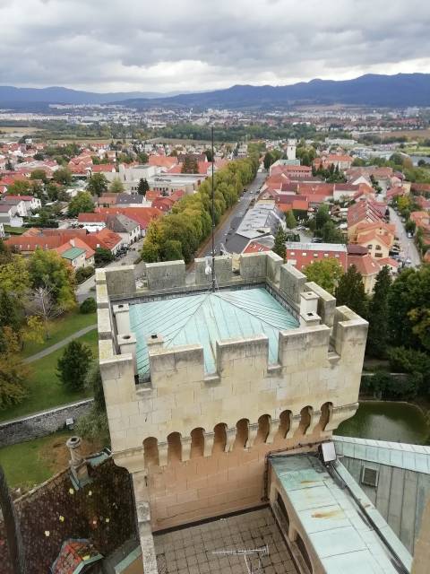 Espectaculares vistas desde el castillo de Bojnice.